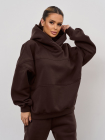 Спортивный костюм ISSA Plus модель 13624_темно-коричневый Фото