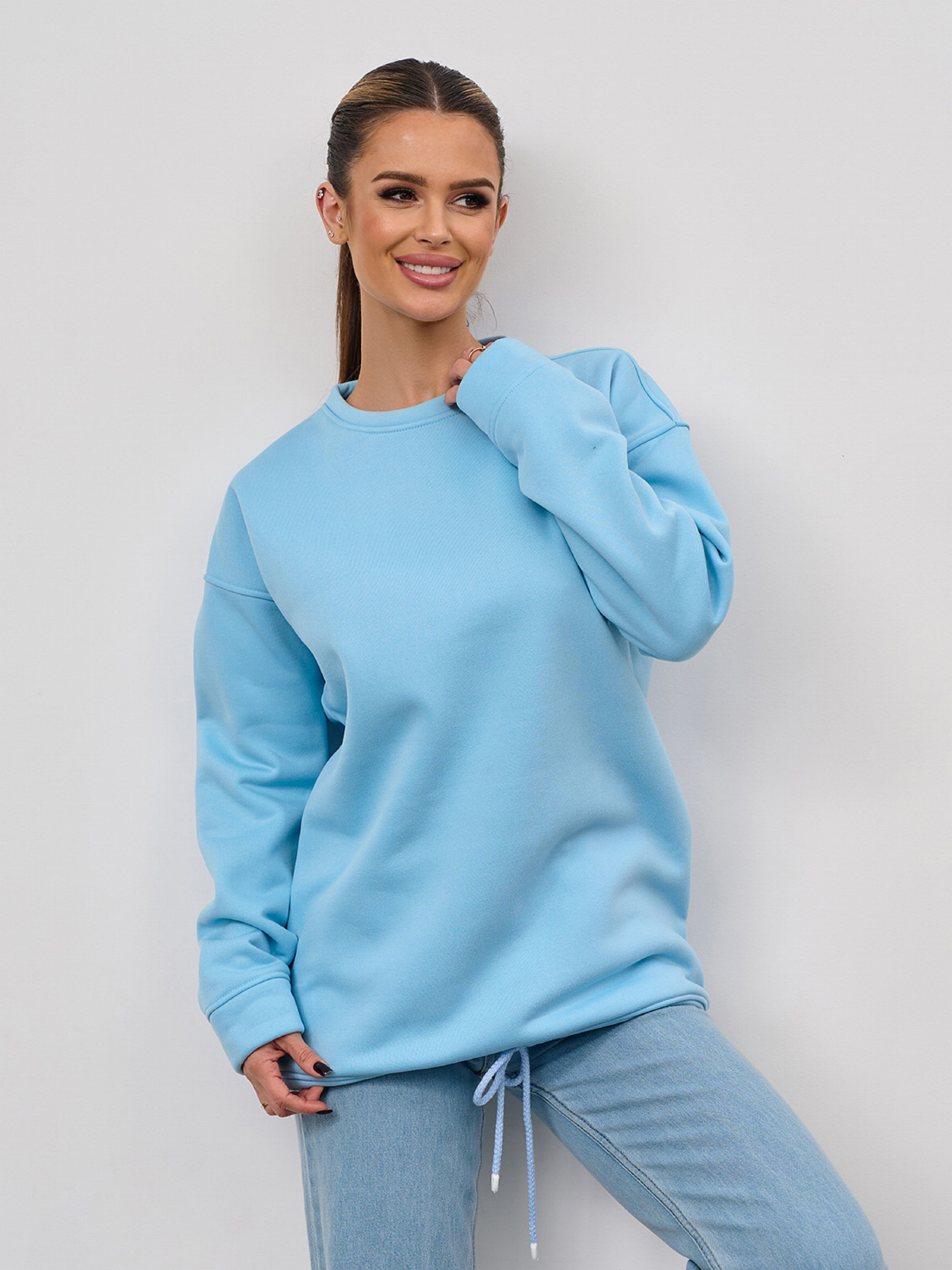 Свитшот ISSA Plus модель 15353_голубой Фото