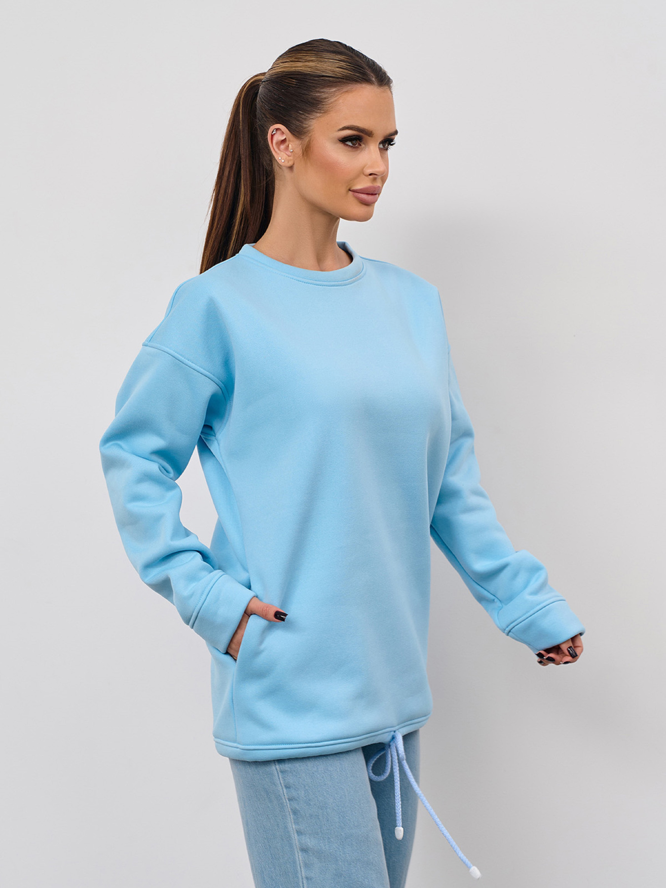 Світшот ISSA Plus модель 15353_голубой Світшот ISSA Plus модель 15353_голубой Фото