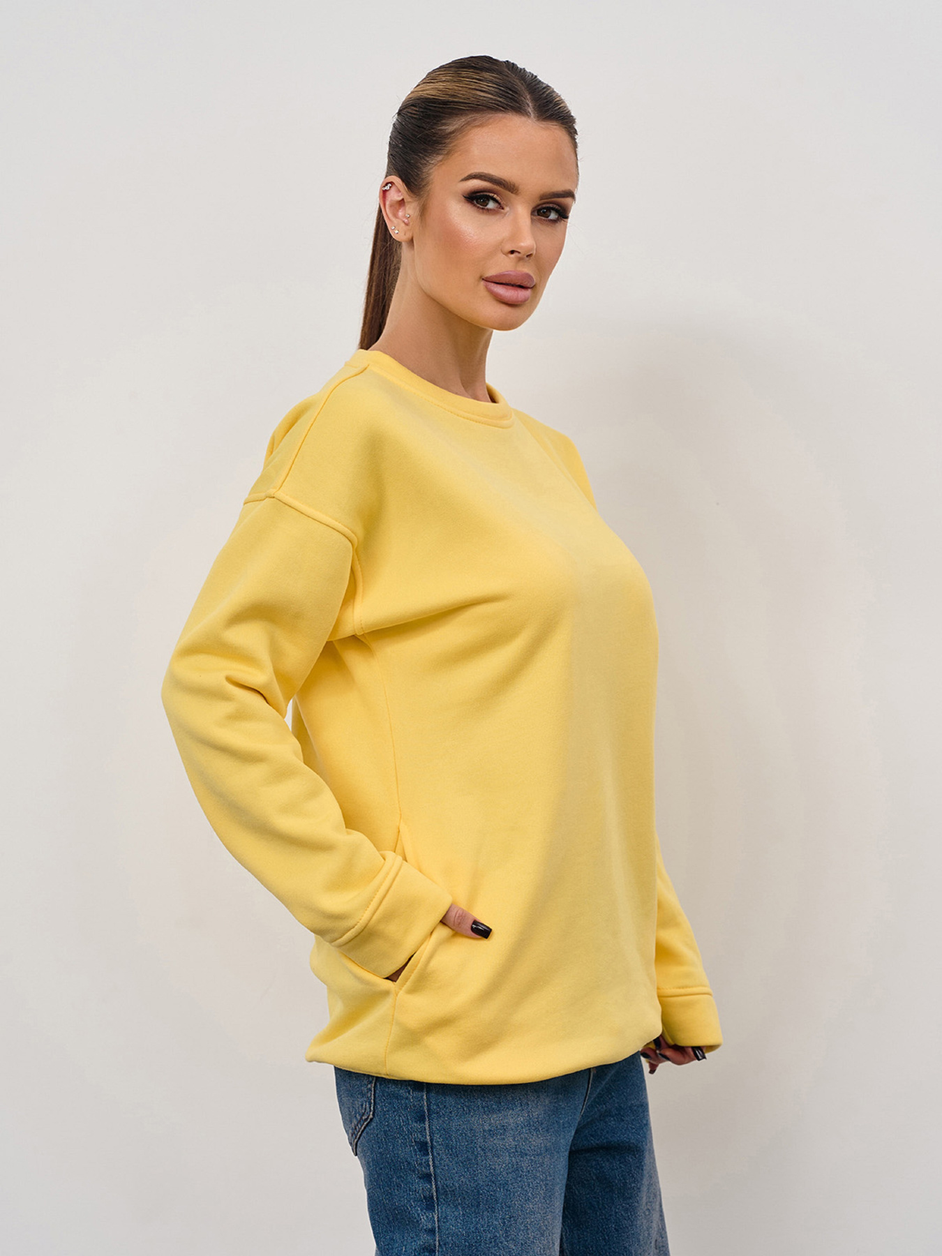 Світшот ISSA Plus модель 15353_желтый Світшот ISSA Plus модель 15353_желтый Фото