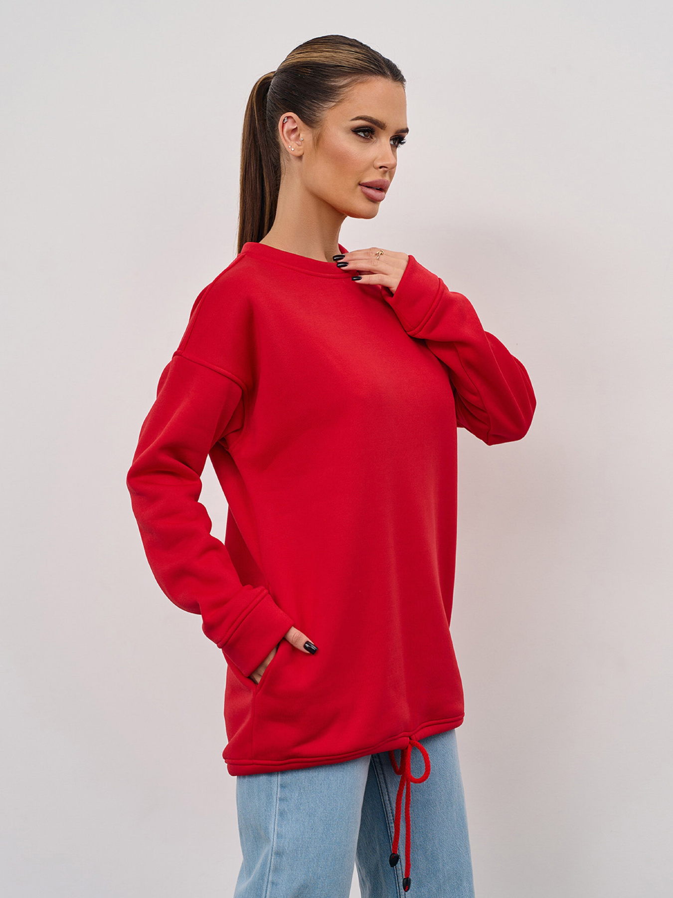 Світшот ISSA Plus модель 15353_красный Світшот ISSA Plus модель 15353_красный Фото