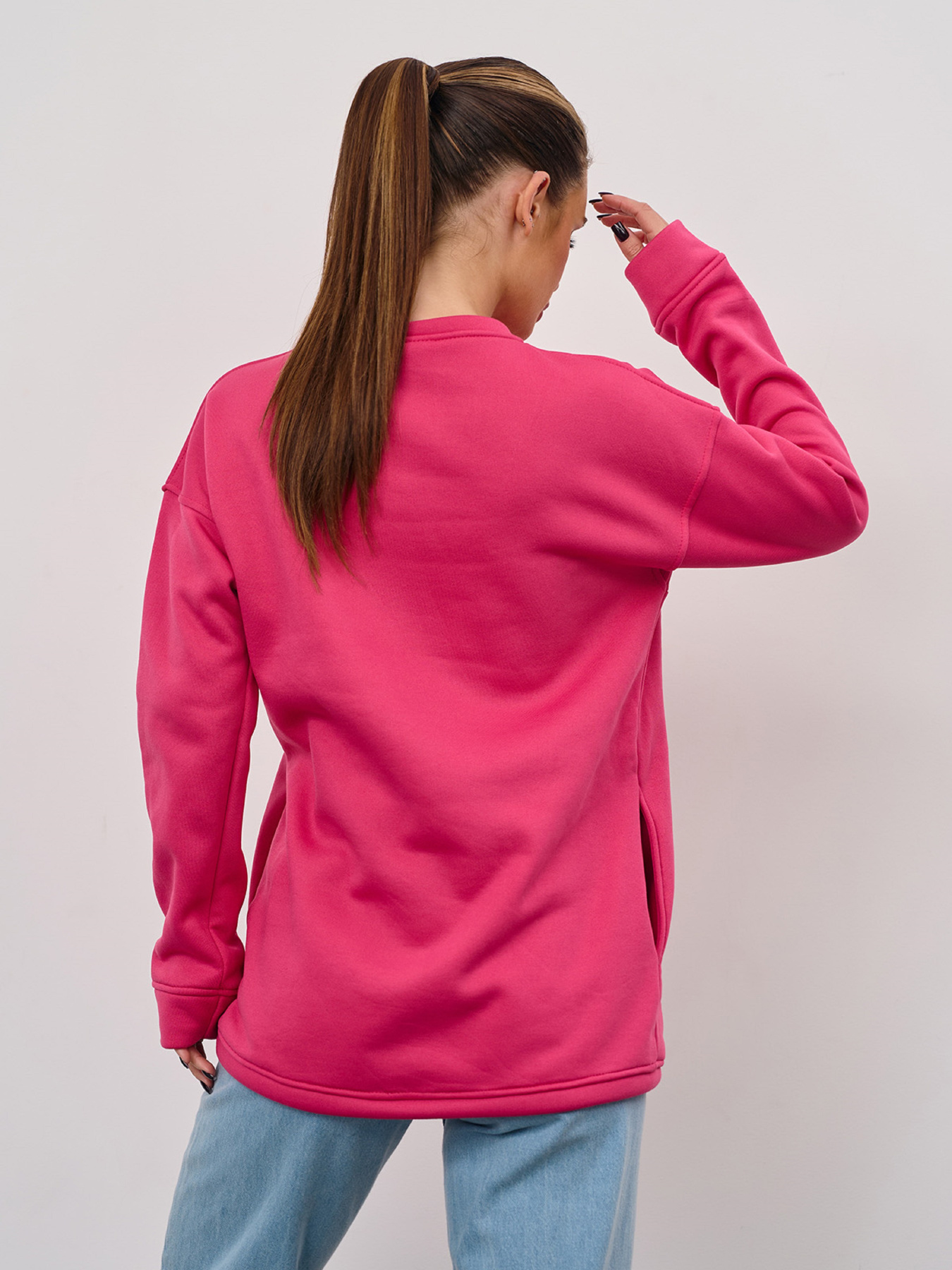 Свитшот ISSA Plus модель 15353_малиновый Свитшот ISSA Plus модель 15353_малиновый Фото