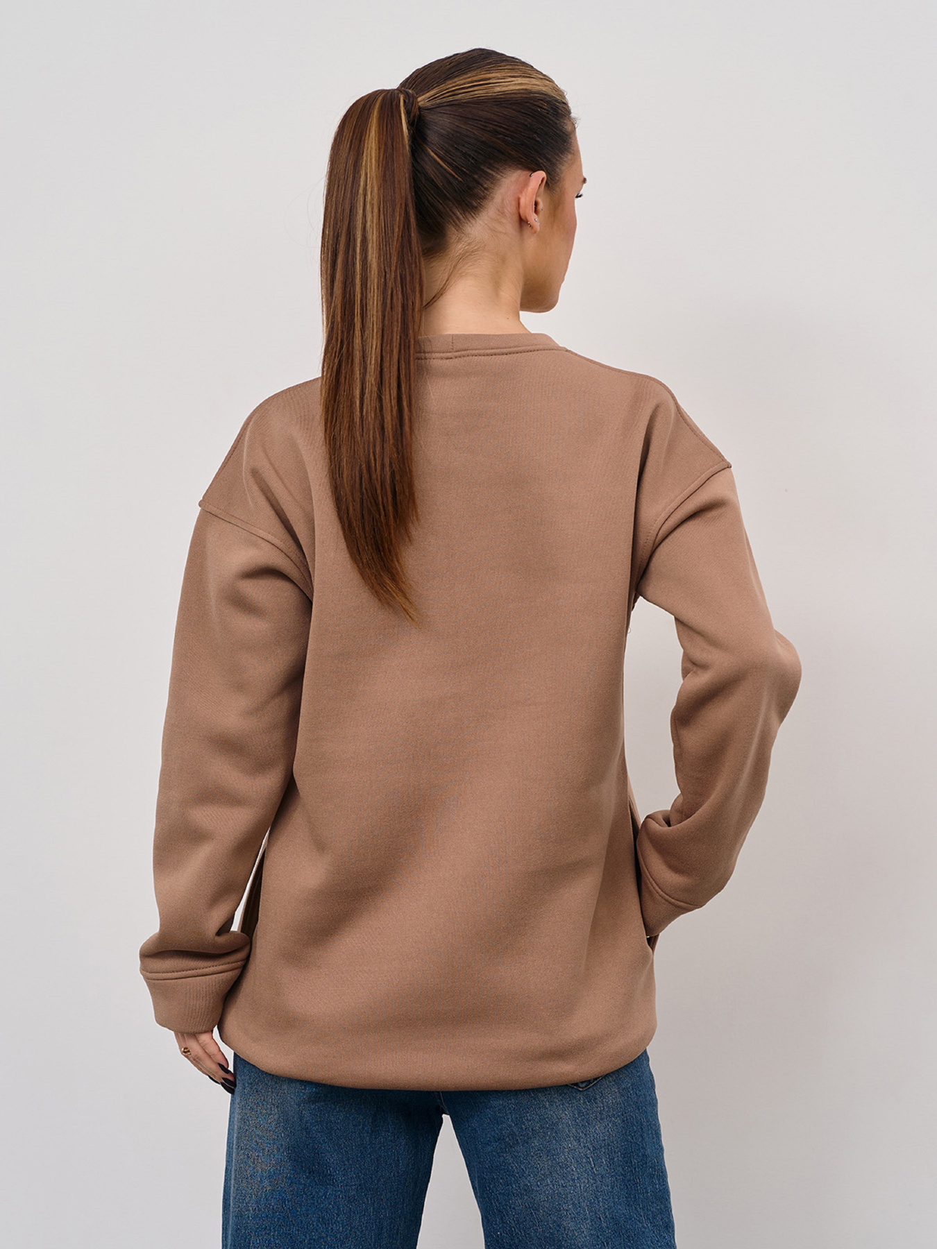 Світшот ISSA Plus модель 15353_коричневый Фото