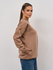 Світшот ISSA Plus модель 15353_коричневый Фото