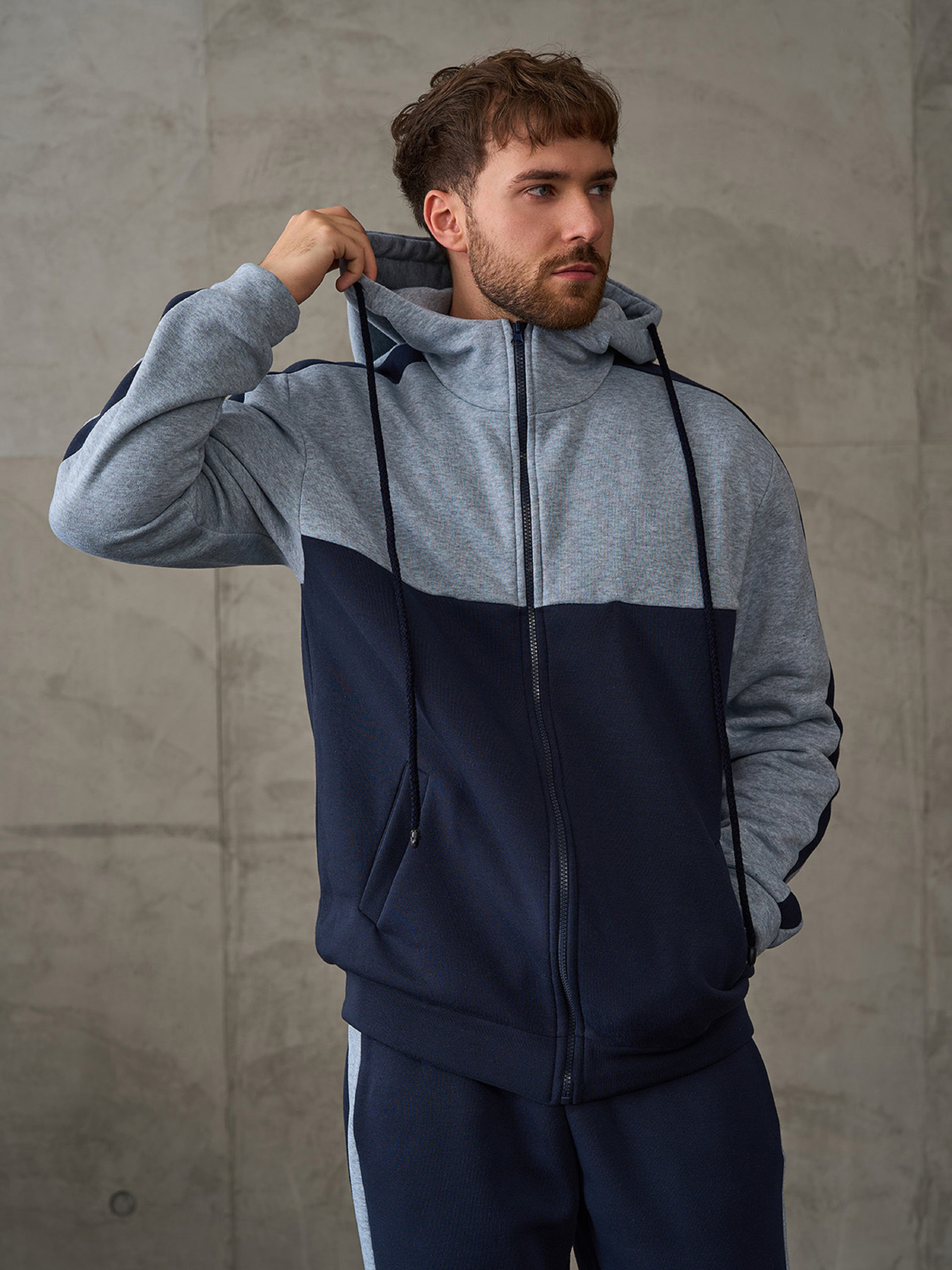 Спортивный костюм ISSA Plus модель GN-442_темно-синий Фото