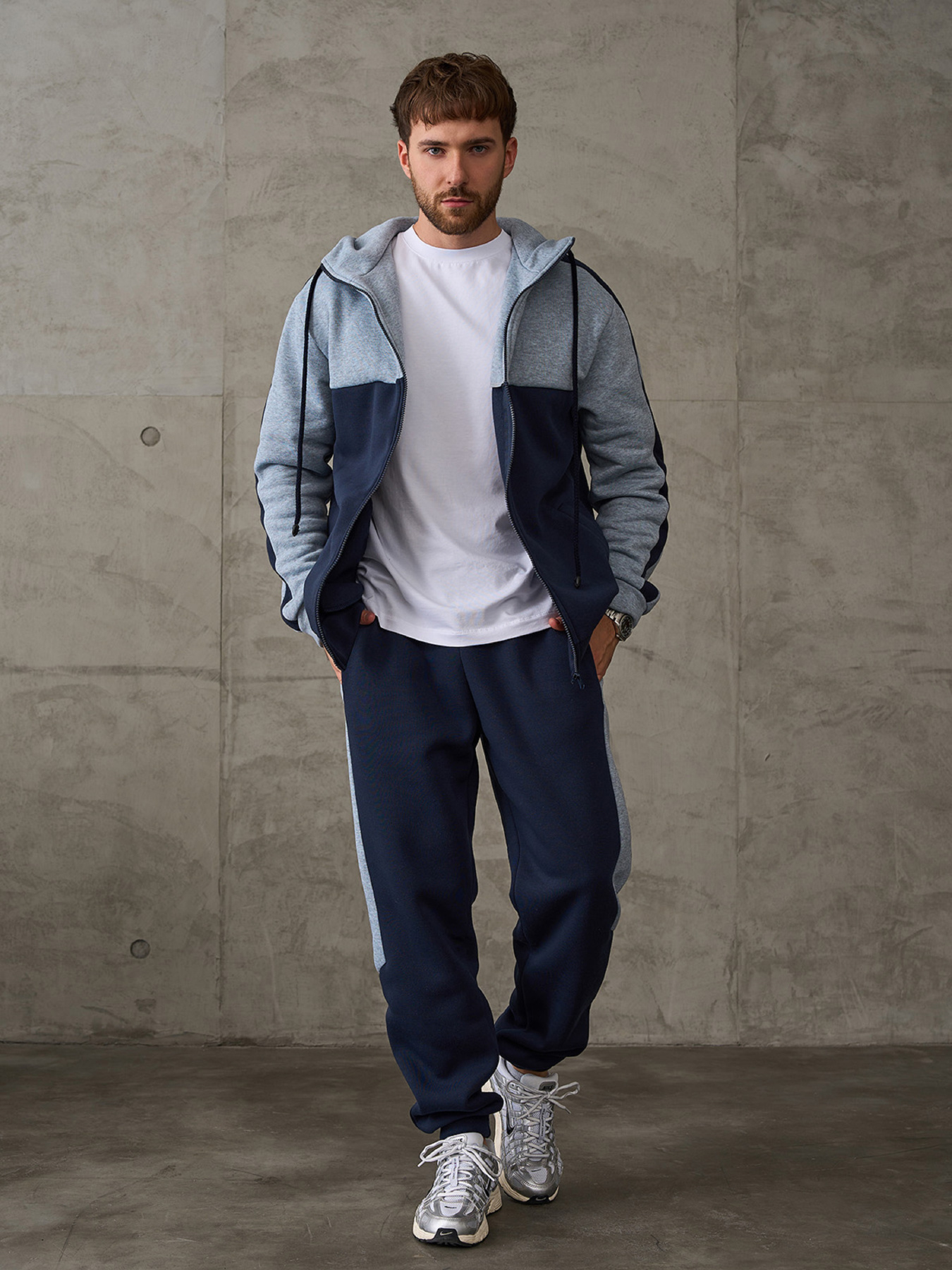 Спортивний костюм ISSA Plus модель GN-442_темно-синий Фото