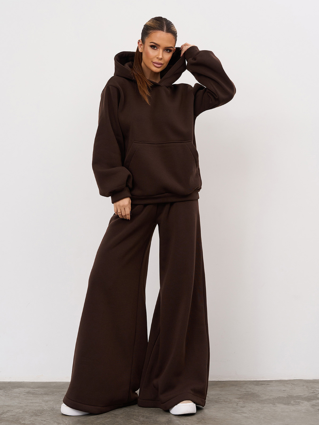 Костюм ISSA Plus модель 14855_темно-коричневый Фото