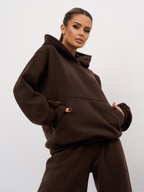 Костюм ISSA Plus модель 14855_темно-коричневый Фото
