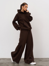 Повседневный костюм ISSA Plus модель 14855_темно-коричневый Фото