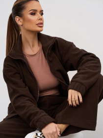 Спортивный костюм ISSA Plus модель 14873_темно-коричневый Фото
