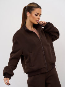 Спортивний костюм ISSA Plus модель 14875A_темно-коричневый Спортивний костюм ISSA Plus модель 14875A_темно-коричневый Фото