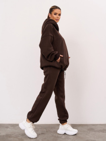 Спортивный костюм ISSA Plus модель 14948_темно-коричневый Спортивный костюм ISSA Plus модель 14948_темно-коричневый Фото