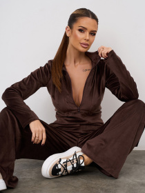 Костюм ISSA Plus модель 15342_темно-коричневый Фото