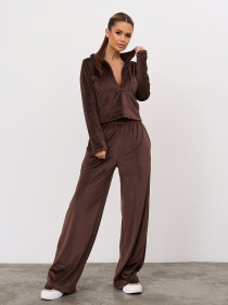 Костюм ISSA Plus модель 15342_темно-коричневый Фото