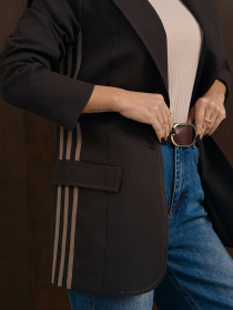 Піджак ISSA Plus модель 15345_темно-коричневый Фото