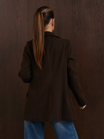 Пиджак ISSA Plus модель 15346_темно-коричневый Фото