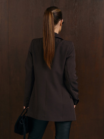 Піджак ISSA Plus модель 15347_темно-коричневый Фото