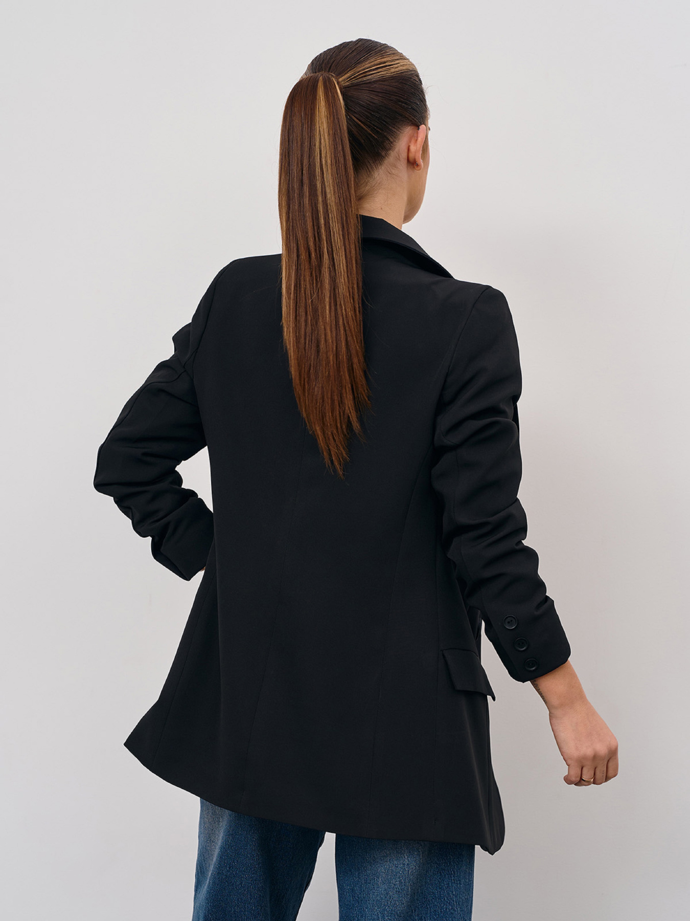 Пиджак ISSA Plus модель 15347_черный Фото