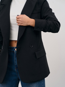 Пиджак ISSA Plus модель 15347_черный Фото