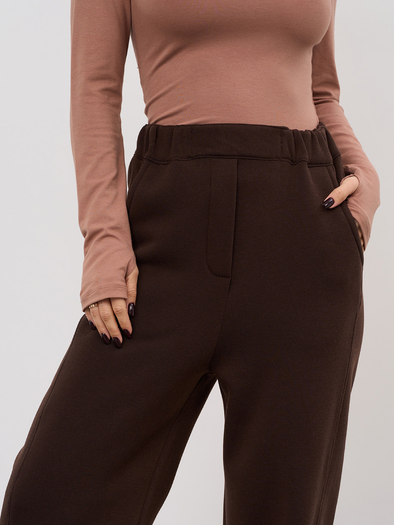 Спортивні штани ISSA Plus модель 15348A_темно-коричневый Фото