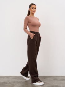 Спортивні штани ISSA Plus модель 15348A_темно-коричневый Фото