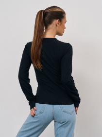 Лонгслив ISSA Plus модель 15349_черный Фото