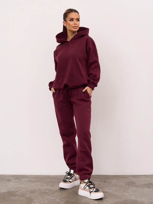 Спортивный костюм ISSA Plus модель 15350_темно-бордовый Фото