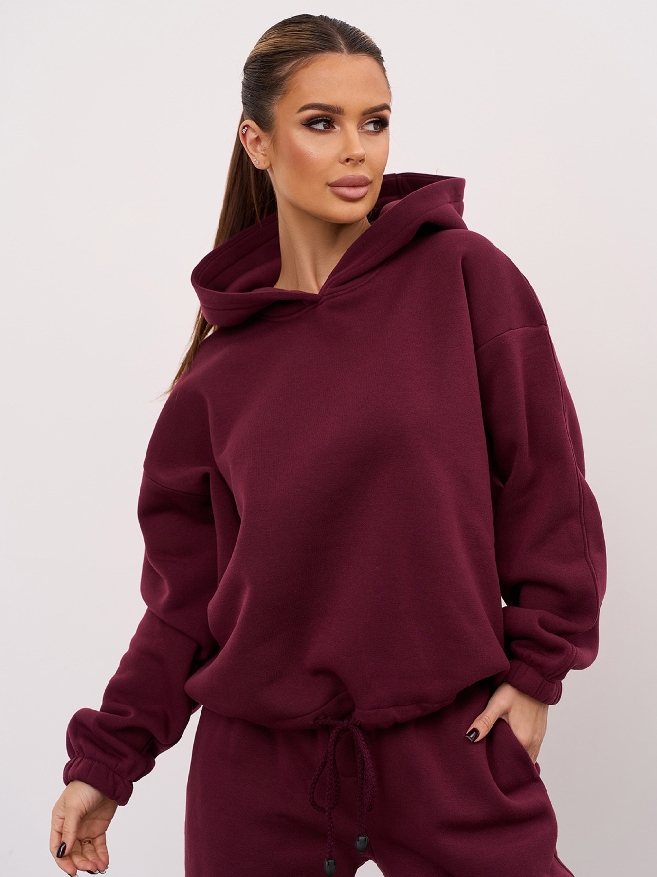 Спортивный костюм ISSA Plus модель 15350_темно-бордовый Фото