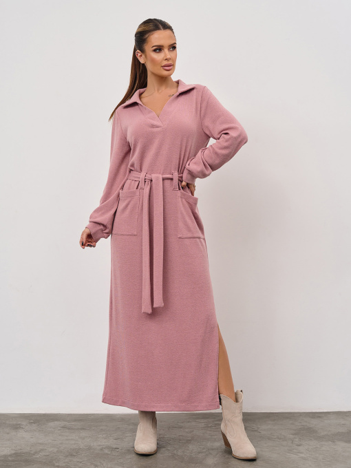 Сукня максі ISSA Plus модель 15351_розовый Фото