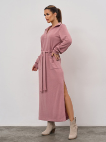 Платье макси ISSA Plus модель 15351_розовый Фото