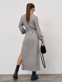 Платье макси ISSA Plus модель 15351_серый Фото