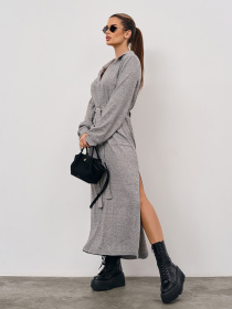 Платье макси ISSA Plus модель 15351_серый Фото