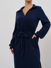 Платье макси ISSA Plus модель 15351_темно-синий Фото