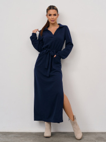 Платье макси ISSA Plus модель 15351_темно-синий Фото