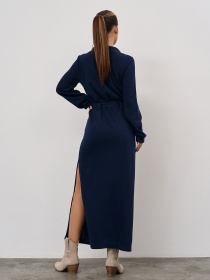 Платье макси ISSA Plus модель 15351_темно-синий Фото