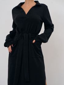 Платье макси ISSA Plus модель 15351_черный Фото