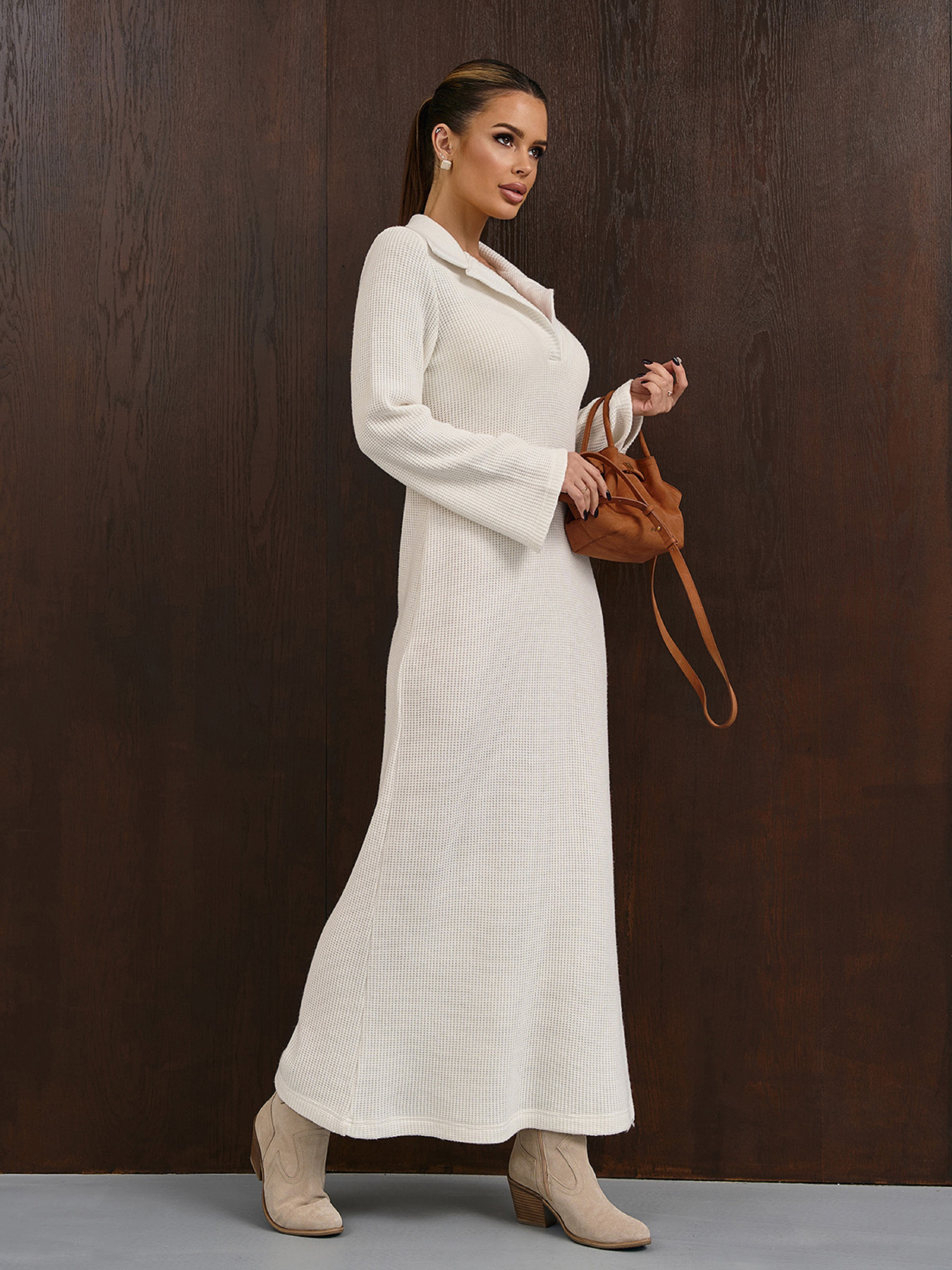 Платье макси ISSA Plus модель 15352_белый Фото