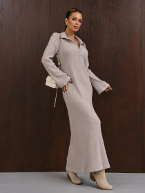 Сукня максі ISSA Plus модель 15352_серый Фото