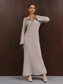 Сукня максі ISSA Plus модель 15352_серый Фото