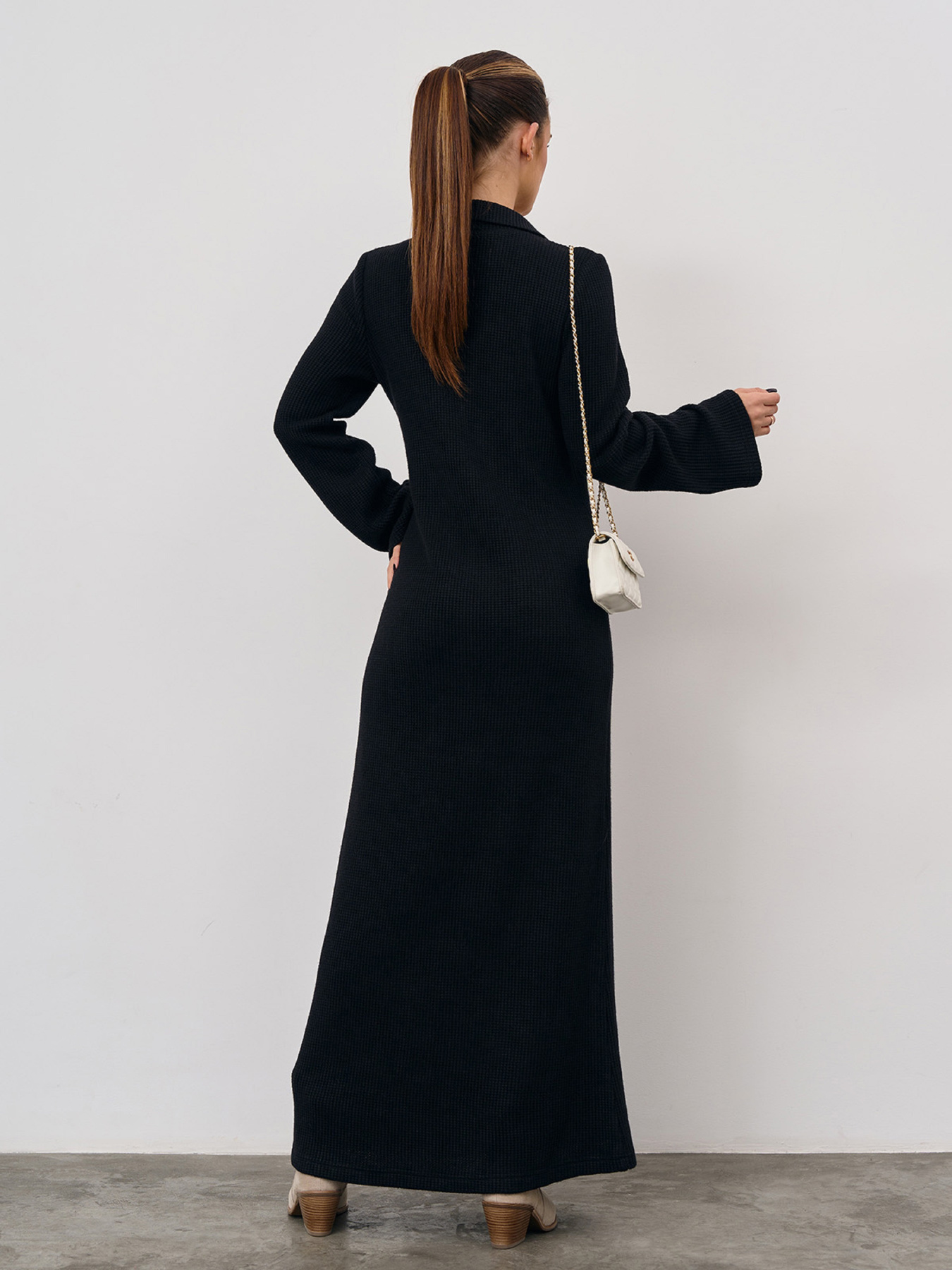 Сукня максі ISSA Plus модель 15352_черный Фото