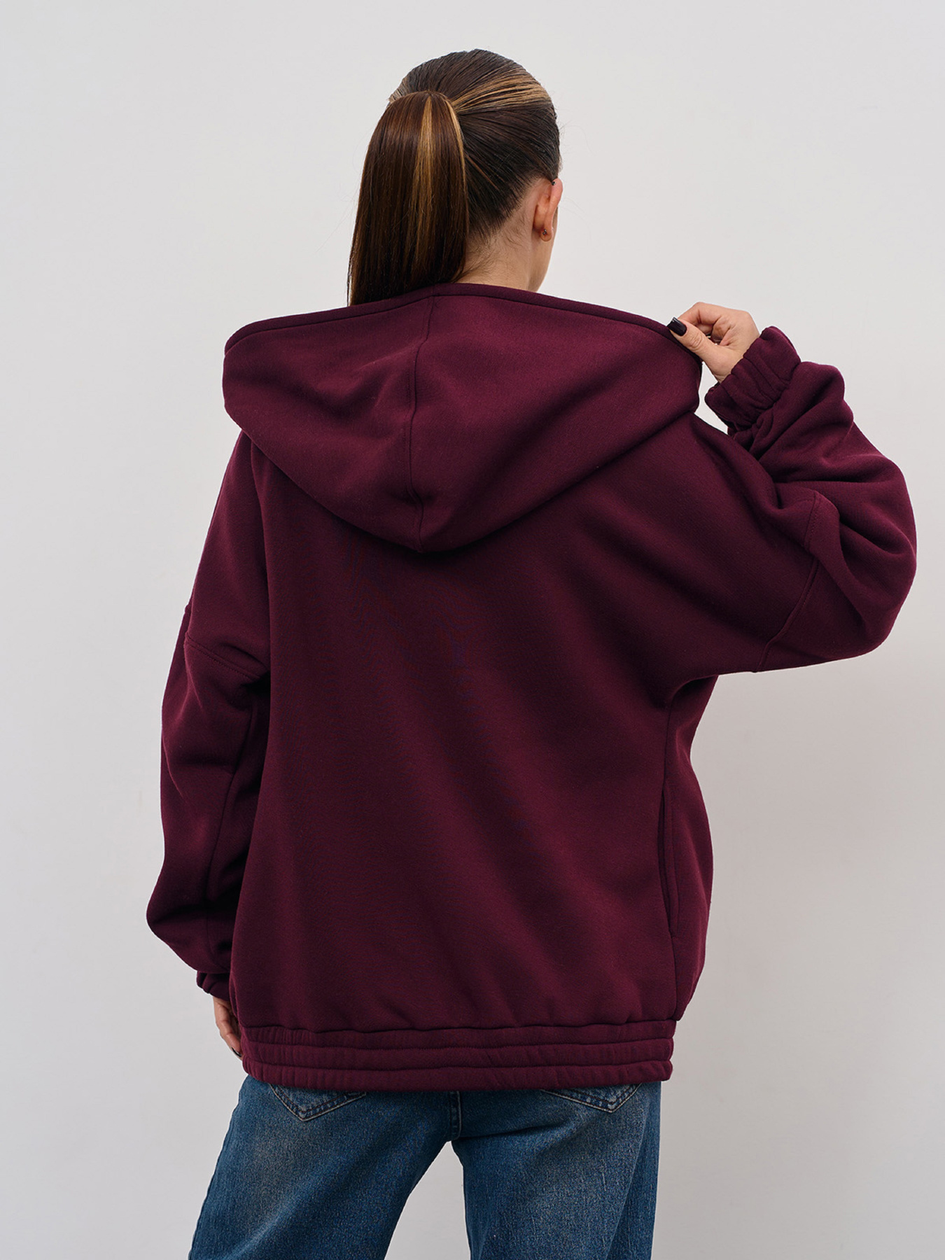 Кофта спортивная ISSA Plus модель 15356_темно-бордовый Фото