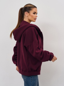 Спортивная кофта ISSA Plus модель 15356_темно-бордовый Спортивная кофта ISSA Plus модель 15356_темно-бордовый Фото