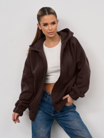 Кофта спортивна ISSA Plus модель 15356_темно-коричневый Фото