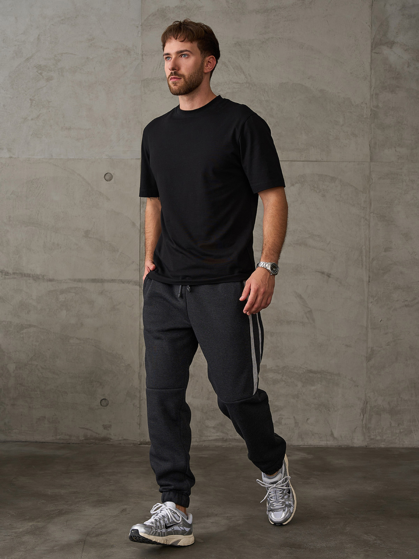 Спортивні штани ISSA Plus модель GN-541_темно-серый Фото