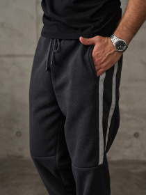 Спортивні штани ISSA Plus модель GN-541_темно-серый Спортивні штани ISSA Plus модель GN-541_темно-серый Фото