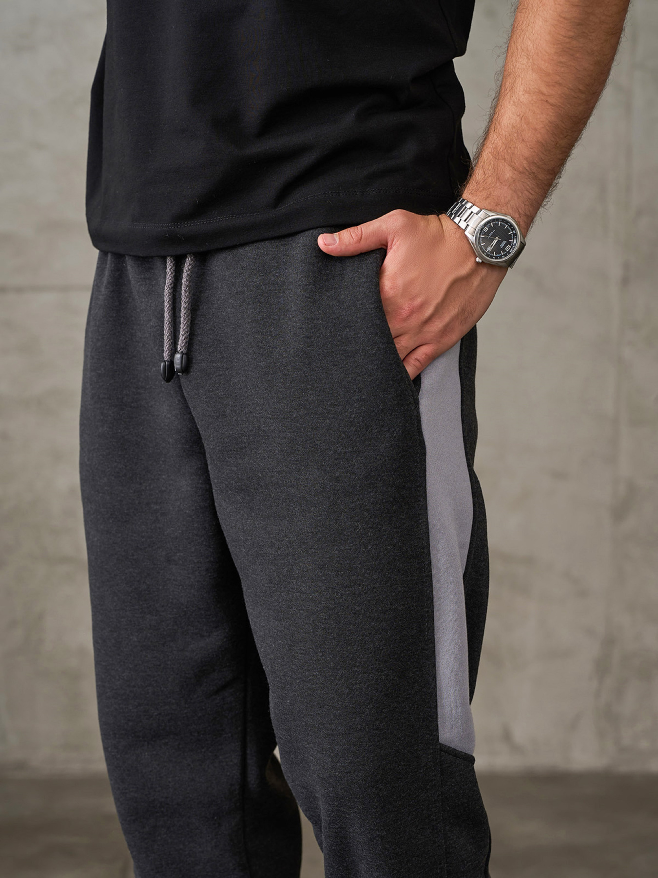 Штани спортивні ISSA Plus модель GN-542_темно-серый Фото