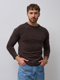 Лонгслів ISSA Plus модель GN-543_темно-коричневый Фото