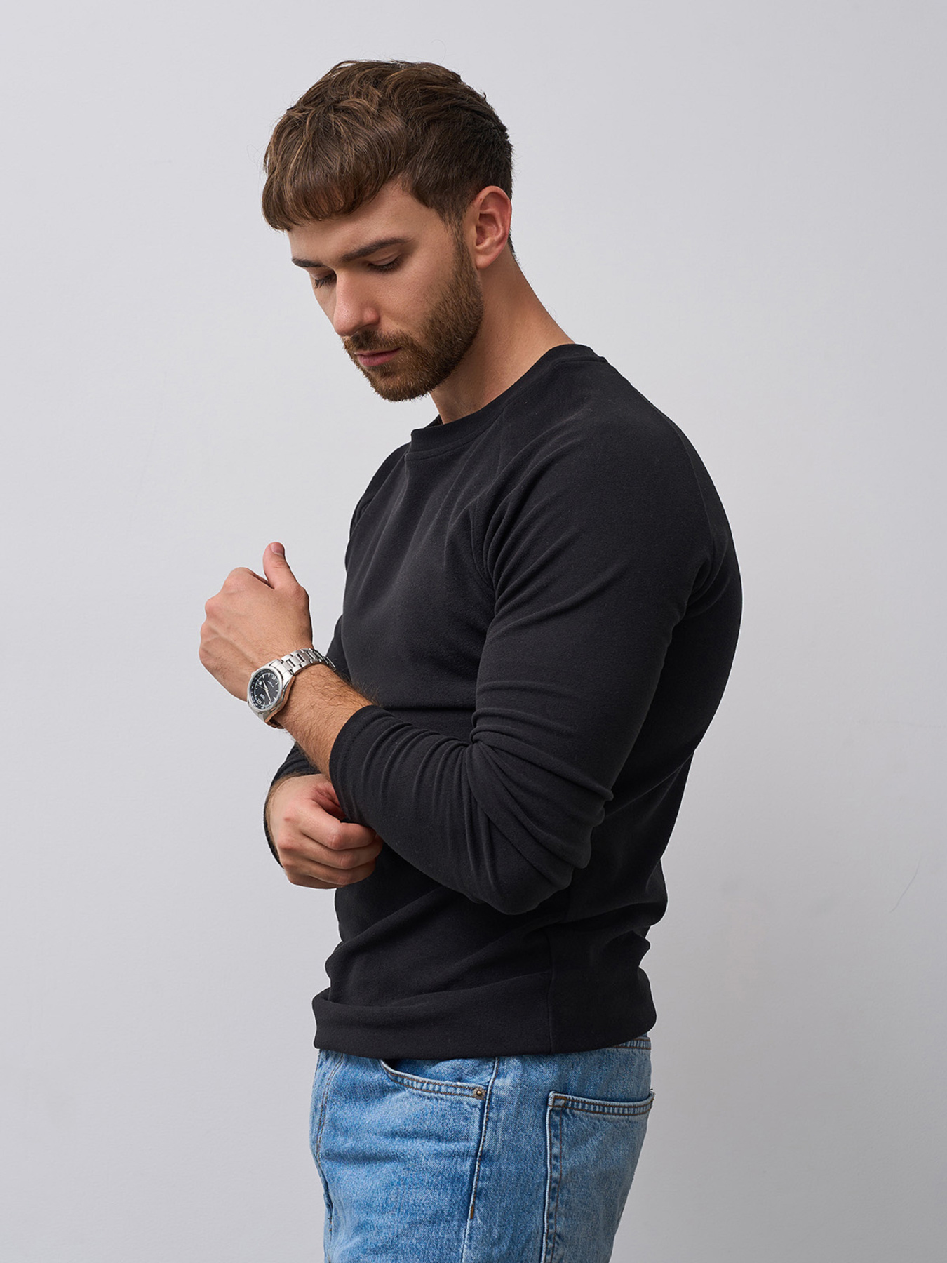 Лонгслів ISSA Plus модель GN-543_черный Фото