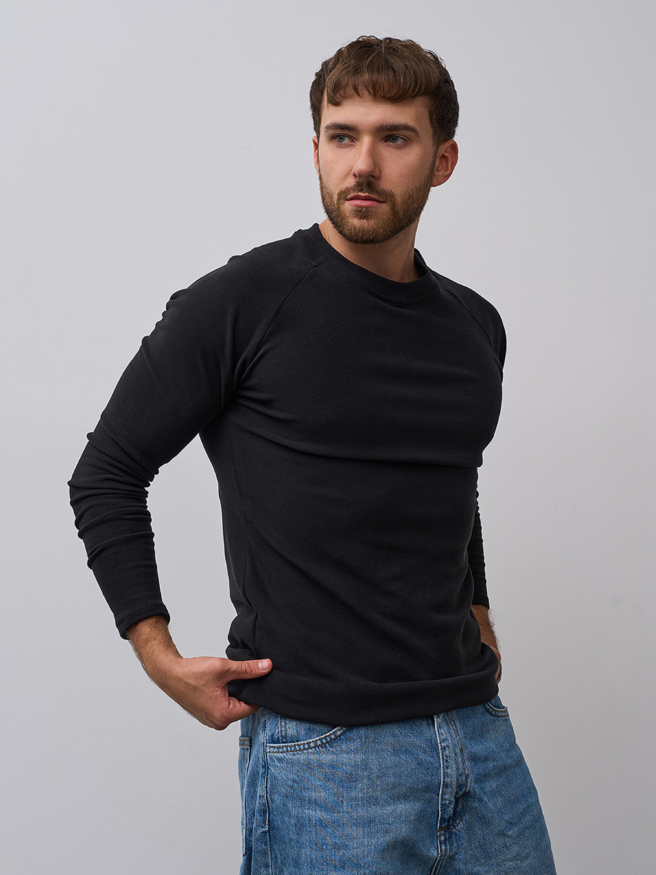 Лонгслив ISSA Plus модель GN-543_черный Фото