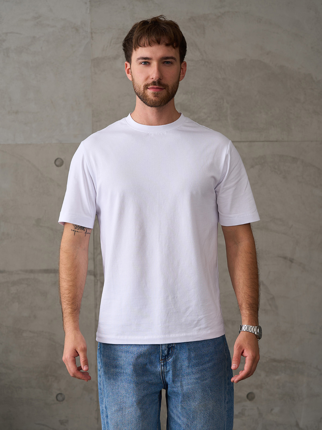 Футболка ISSA Plus модель GN-544_белый Фото